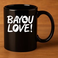Bayou Love 11oz C Handle Ceramic Mug
