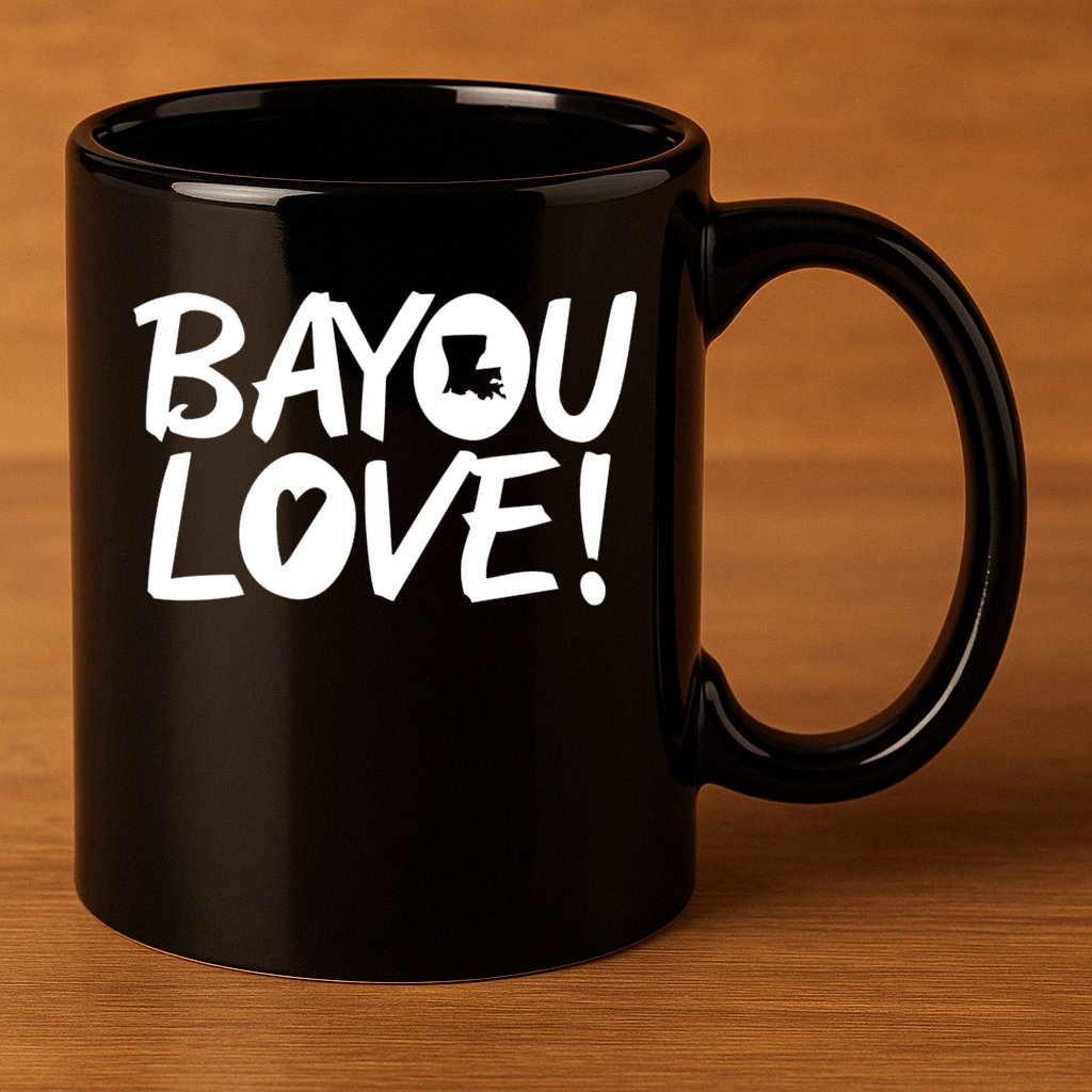 Bayou Love 11oz C Handle Ceramic Mug