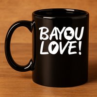 Bayou Love 11oz C Handle Ceramic Mug