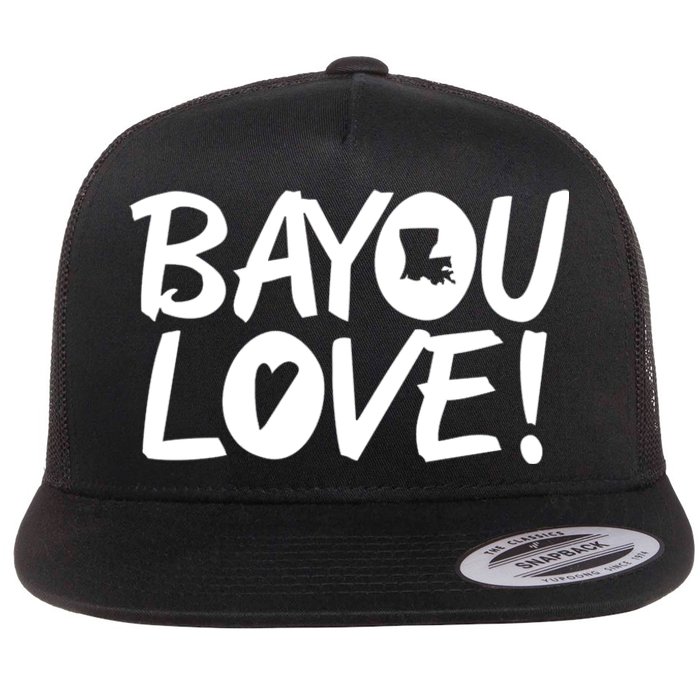 Bayou Love Flat Bill Trucker Hat