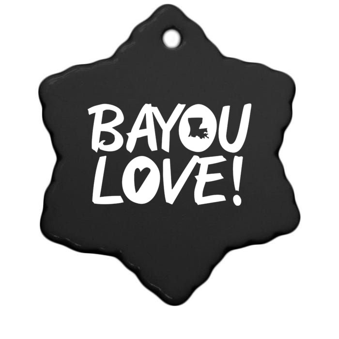 Bayou Love Ceramic Star Ornament