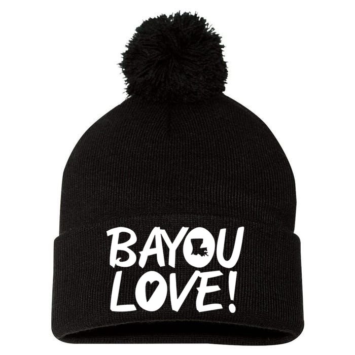 Bayou Love Pom Pom 12in Knit Beanie