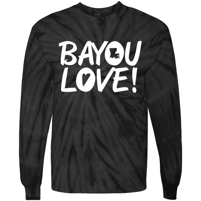 Bayou Love Tie-Dye Long Sleeve Shirt