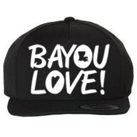 Bayou Love Wool Snapback Cap