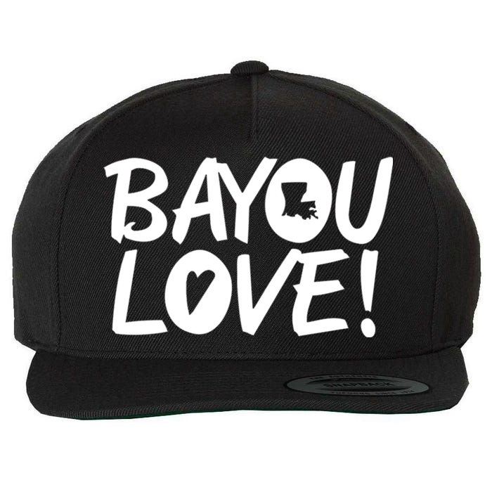 Bayou Love Wool Snapback Cap