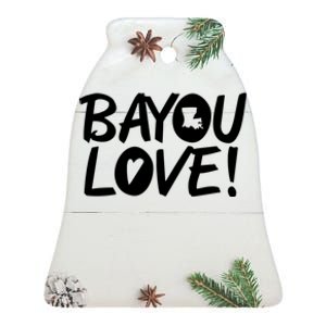 Bayou Love Ceramic Bell Ornament