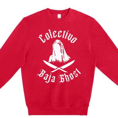 Bajaghost Logo Back Premium Crewneck Sweatshirt