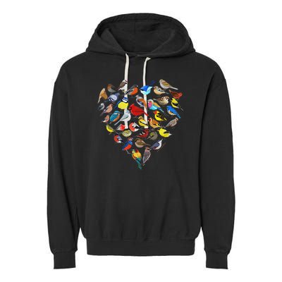 Birds Love Bird Watching Birder Nerd Wildlife Birdwatcher Garment-Dyed Fleece Hoodie