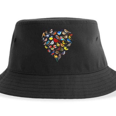 Birds Love Bird Watching Birder Nerd Wildlife Birdwatcher Sustainable Bucket Hat