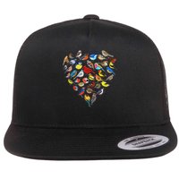 Birds Love Bird Watching Birder Nerd Wildlife Birdwatcher Flat Bill Trucker Hat