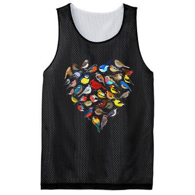 Birds Love Bird Watching Birder Nerd Wildlife Birdwatcher Mesh Reversible Basketball Jersey Tank