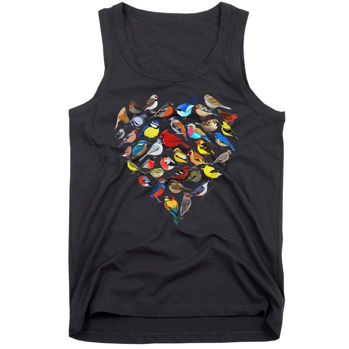 Birds Love Bird Watching Birder Nerd Wildlife Birdwatcher Tank Top