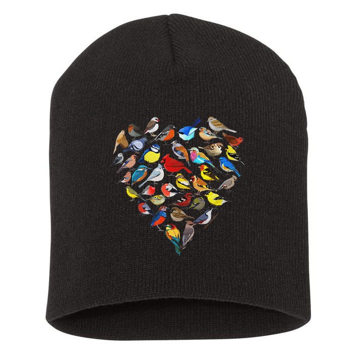 Birds Love Bird Watching Birder Nerd Wildlife Birdwatcher Short Acrylic Beanie