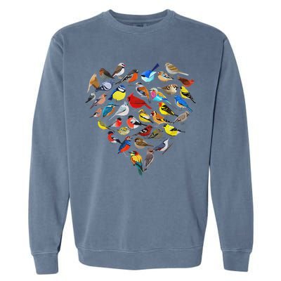 Birds Love Bird Watching Birder Nerd Wildlife Birdwatcher Garment-Dyed Sweatshirt
