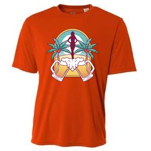 Beer Lover Beach Paradise Cooling Performance Crew T-Shirt