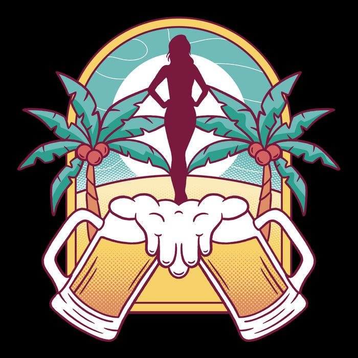 Beer Lover Beach Paradise Cooling Performance Crew T-Shirt
