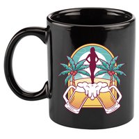 Beer Lover Beach Paradise 11oz C Handle Ceramic Mug