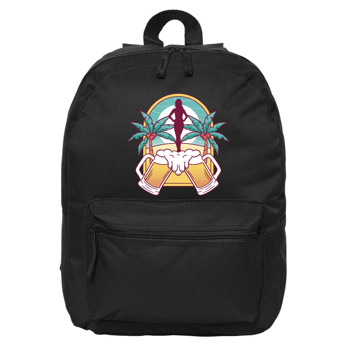 Beer Lover Beach Paradise 16 in Basic Backpack