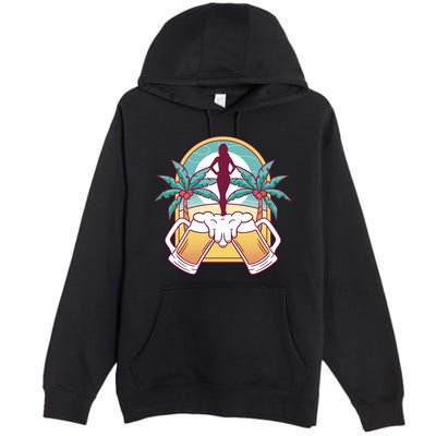Beer Lover Beach Paradise Premium Pullover Hoodie