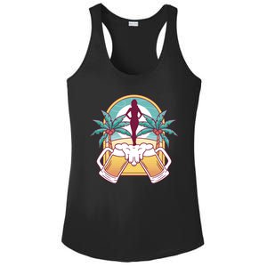 Beer Lover Beach Paradise Ladies PosiCharge Competitor Racerback Tank