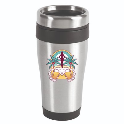 Beer Lover Beach Paradise 16oz Travel Tumbler