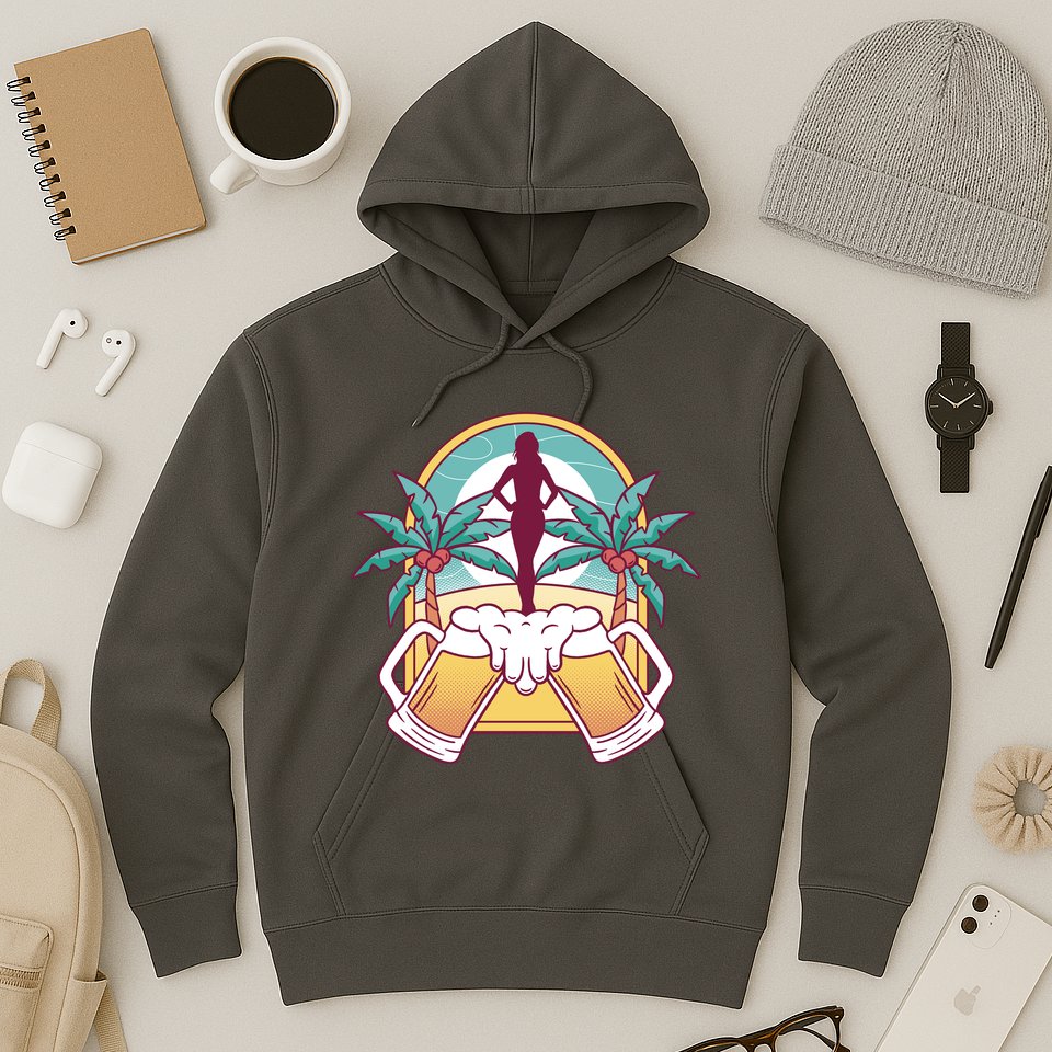 Beer Lover Beach Paradise Hoodie