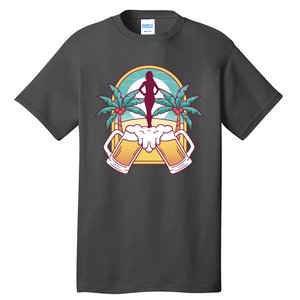 Beer Lover Beach Paradise Tall T-Shirt