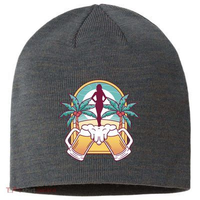 Beer Lover Beach Paradise Sustainable Beanie