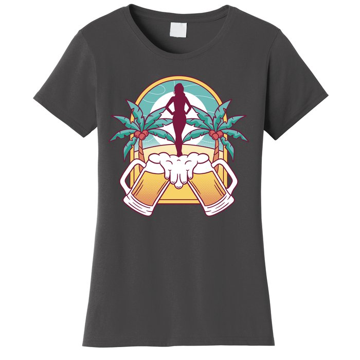 Beer Lover Beach Paradise Women's T-Shirt