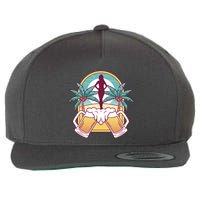 Beer Lover Beach Paradise Wool Snapback Cap