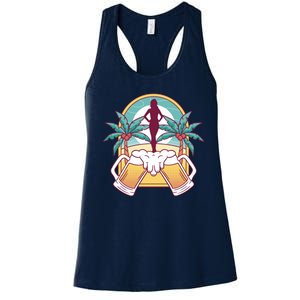 Beer Lover Beach Paradise Women's Racerback Tank