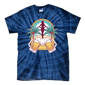 Beer Lover Beach Paradise Tie-Dye T-Shirt