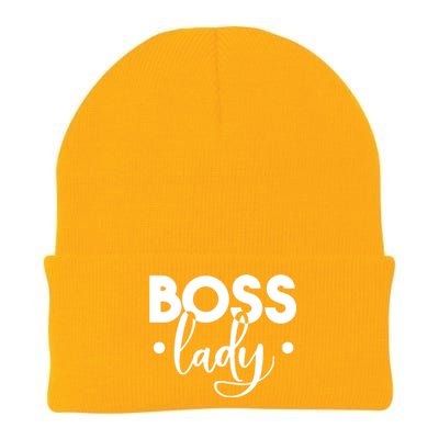 Boss Lady Knit Cap Winter Beanie