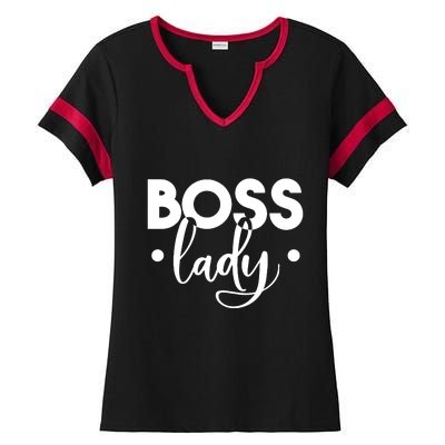 Boss Lady Ladies Halftime Notch Neck Tee