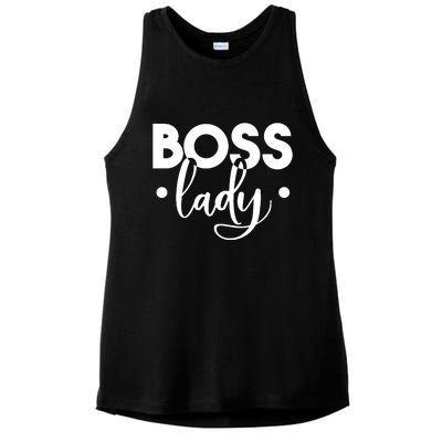 Boss Lady Ladies PosiCharge Tri-Blend Wicking Tank