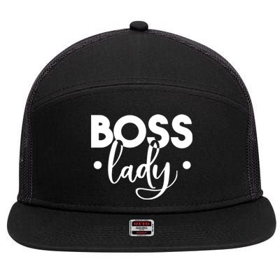 Boss Lady 7 Panel Mesh Trucker Snapback Hat