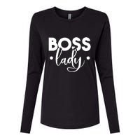 Boss Lady Womens Cotton Relaxed Long Sleeve T-Shirt