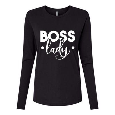 Boss Lady Womens Cotton Relaxed Long Sleeve T-Shirt