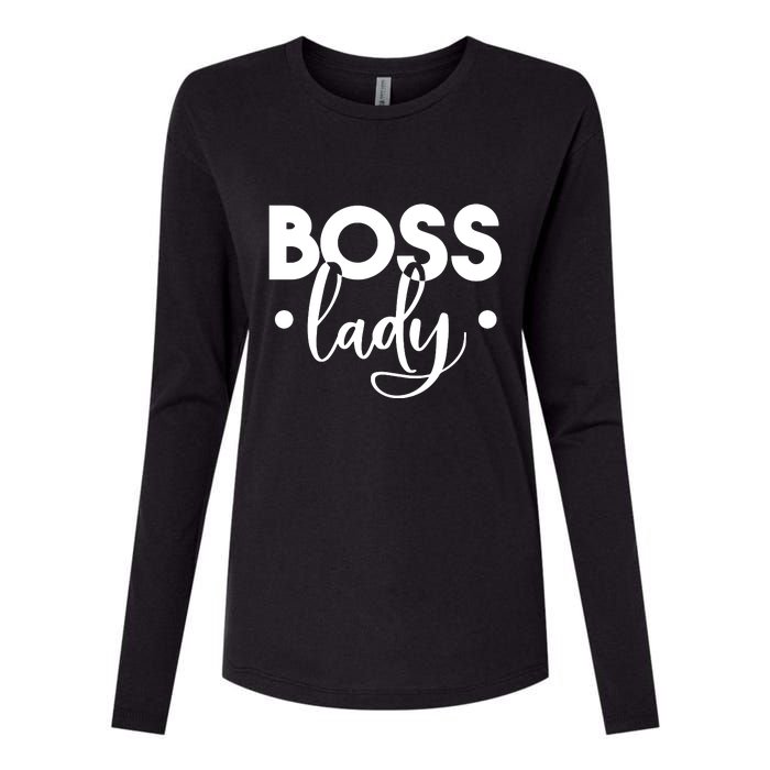 Boss Lady Womens Cotton Relaxed Long Sleeve T-Shirt