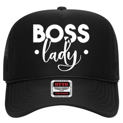 Boss Lady High Crown Mesh Back Trucker Hat