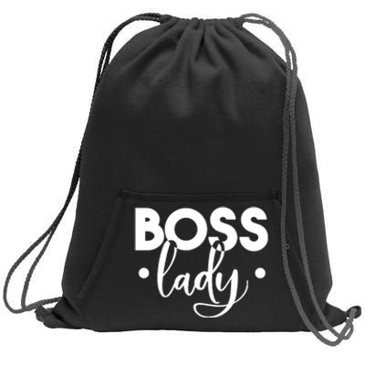 Boss Lady Sweatshirt Cinch Pack Bag