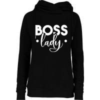 Boss Lady Womens Funnel Neck Pullover Hood