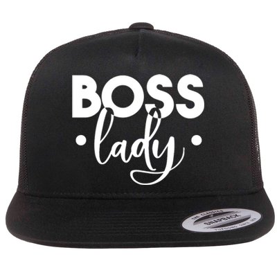 Boss Lady Flat Bill Trucker Hat