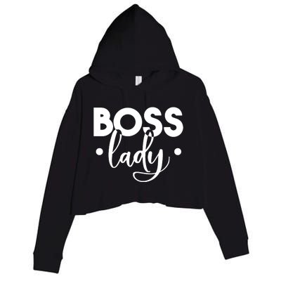 Boss Lady Crop Fleece Hoodie