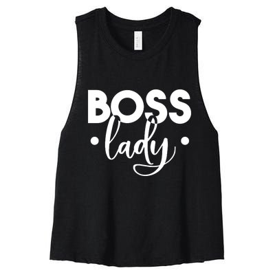 Boss Lady Women's Racerback Cropped Tank