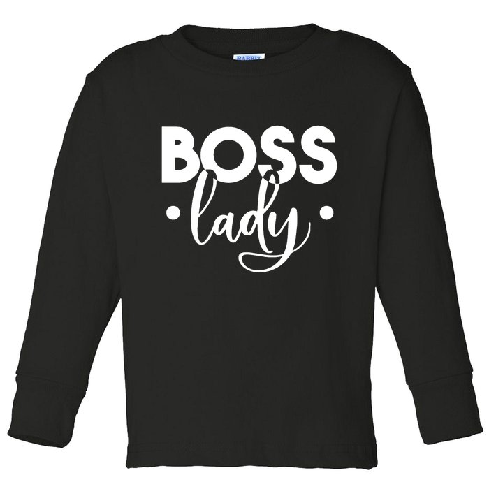 Boss Lady Toddler Long Sleeve Shirt