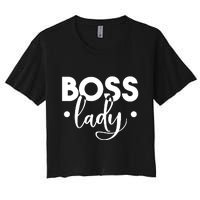 Boss Lady Women's Crop Top Tee