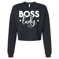 Boss Lady Cropped Pullover Crew