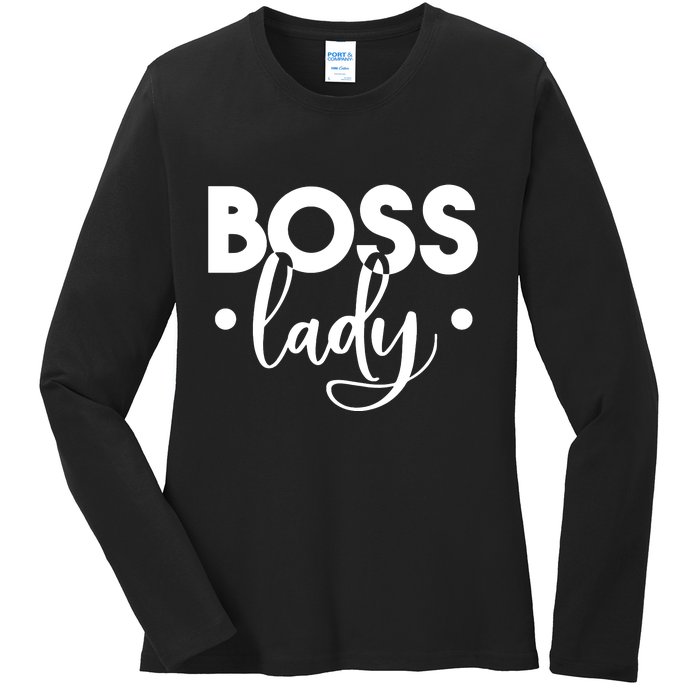 Boss Lady Ladies Long Sleeve Shirt