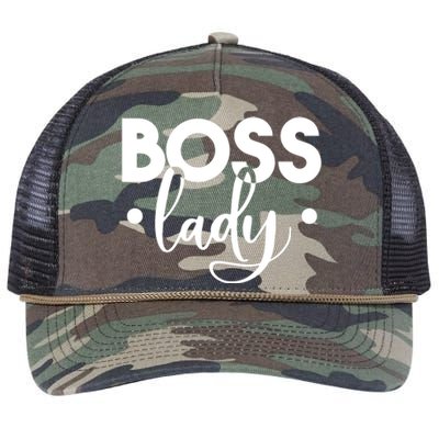 Boss Lady Retro Rope Trucker Hat Cap